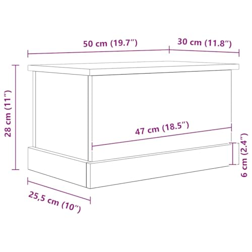 Caja de almacenaje de roble con tapa para organizar herramientas en casa 4