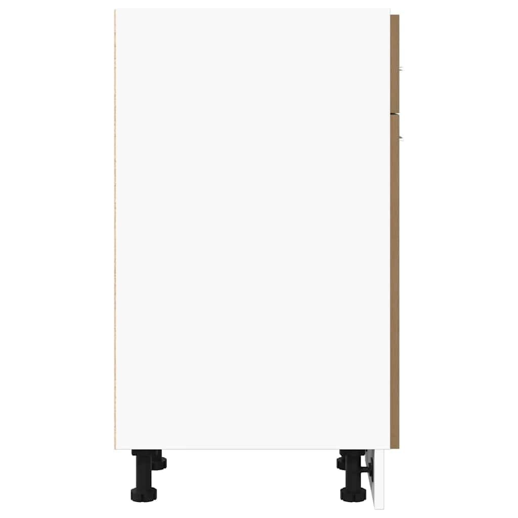 vidaXL Cassettiera “Lyon” Rovere Artigianale 30x46x81,5 cm