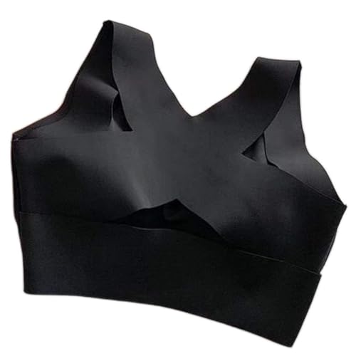 Fashion Womens Comfortable Breathable Vest Bra Underwears Sexy Underwears (Black, XXL)