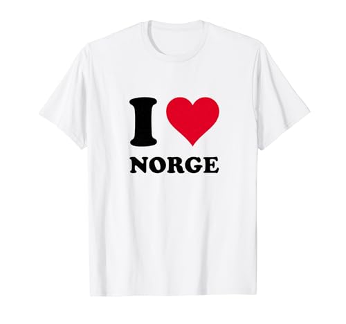 Me encanta Norge Camiseta
