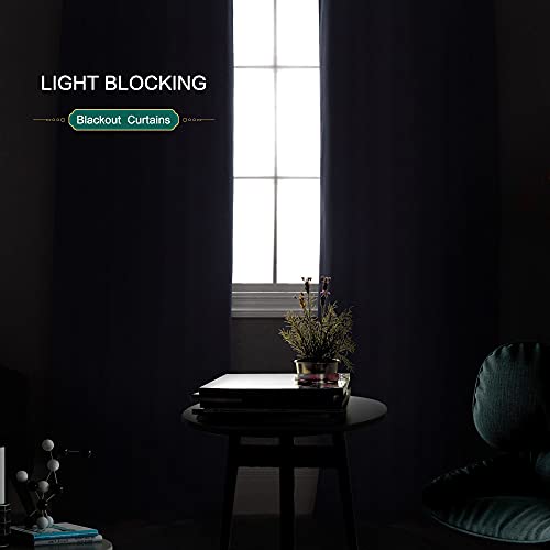 Cucraf Christmas Blackout Grommet Curtains Thermal Insulated Window Curtains For Bedroom,Light Blocking Drapes For Living Room,Set Of 2 Panels (52 X 63 Inch, Maroon Red) #TOP3