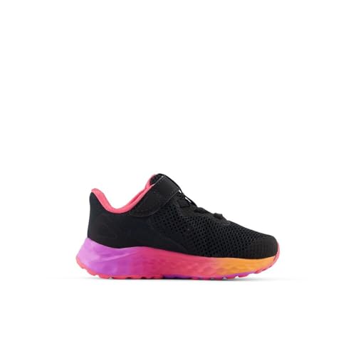 Image of New Balance Kid's Fresh Foam Arishi V4 Hook & Loop Running Shoe, Black, 4 Infant