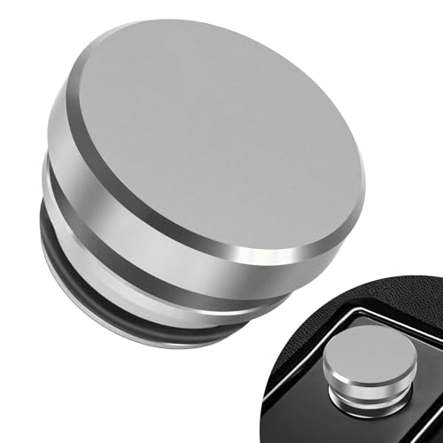 Image of Car Cigarette Lighter Plug Cover, Car Cigarette Lighter Dust Covers, Aluminum Alloy Cigarette Lighter Socket Cover Cap, Waterproof Plug Decoration Cover for Most Cars SUVs Trucks