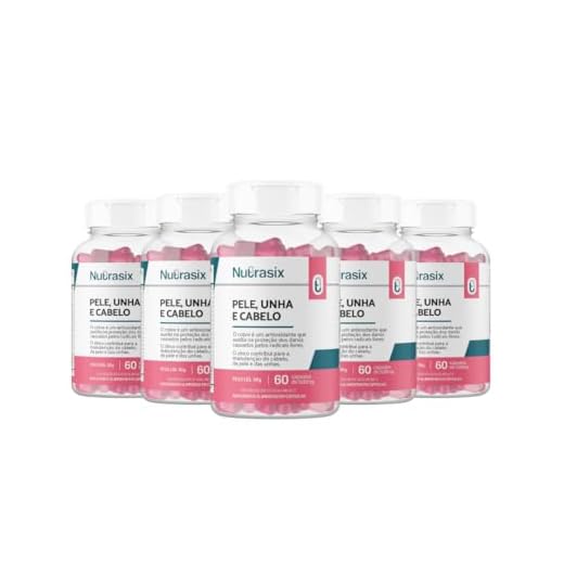 KIT 5 MULTIVITAMINICO PELE UNHA CABELO - NUTRASIX