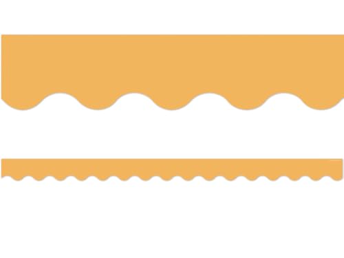 Bordure festonnée Golden Sun frise décorative jaune
