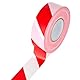 La cordeline Warnband, rot und weiß, 50 mm x 500 m, LDPE, hohe Sichtbarkeit, nicht klebend, für Baustellen und begrenzte Bereiche