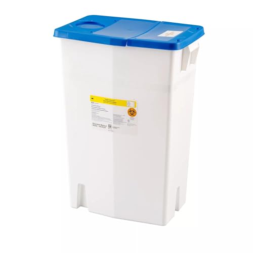 Image of SharpSafety Pharmaceutical Waste Container, Gasketed Hinged Lid, 18 Gallon, 1 Container