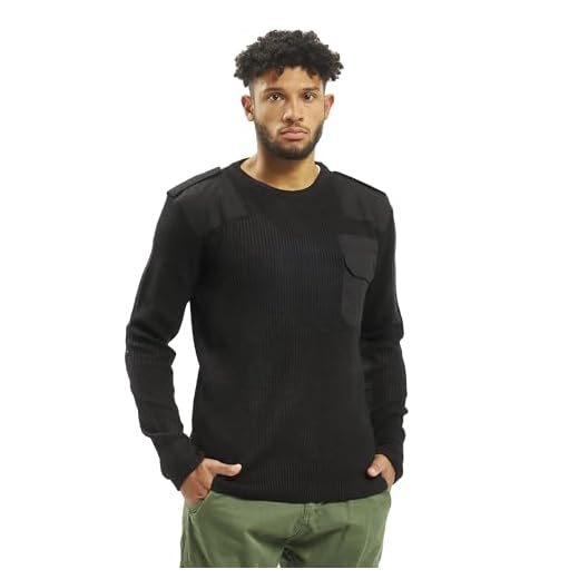 Brandit Bw Pullover Sweater Homme, Noir, M