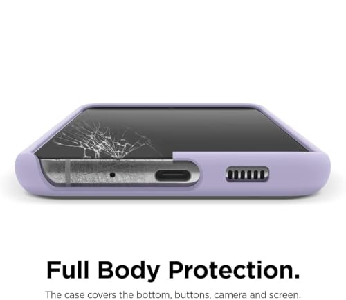 Image of MOBILOVE Back Cover Case for Samsung Galaxy S20 Ultra | Pure Liquid Soft Matte Silicone Case with Logo and Comes with Camera and Screen Protection Back Cover for Samsung Galaxy S20 Ultra (Purple)
