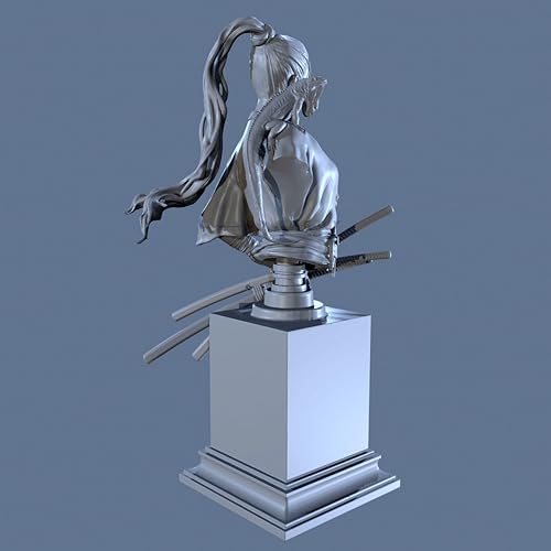 AERUIKJS 75mm Ancient Period Female Warrior Resin Bust Model KitUnpainted and unassembled Resin Bust Model kit //P6o3A1 - Image 3