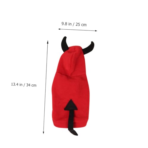 Disfraz diablo para perro talla S miniatura 2