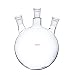 Deschem 3000ml,24/40,3-Neck,Round Bottom Glass Flask,Three Necks,3L Lab Vessel