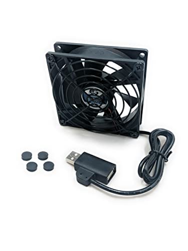Coolerguys Single USB Fan for PlayStation, Xbox, Receivers, Roku (92mm) image 4
