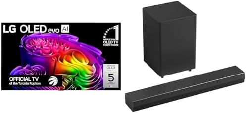 LG 83-Inch G6 OLED evo AI 4K Smart TV and, S35A LG Soundbar for TV with Dolby Audio™ 2.1 Channel