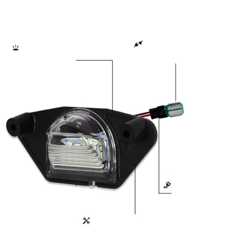 Conjunto de luz de matrícula para Chevrolet Corvette solución a fallos de ITV 3