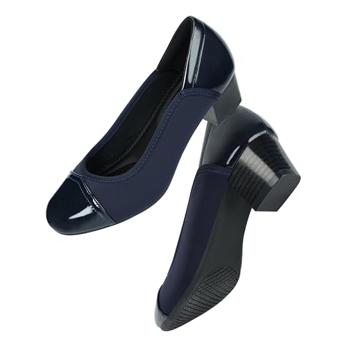 Image of Ortho + Rest Women Bunion Dress Shoes Low Heel Orthopedic Pumps Orthotic Slip On Loafers