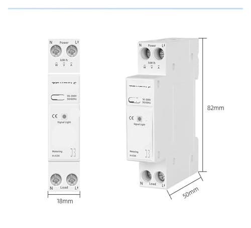 Disjoncteur intelligent TXCB1-TWM 1P avec compteur d'énergie rail - 3