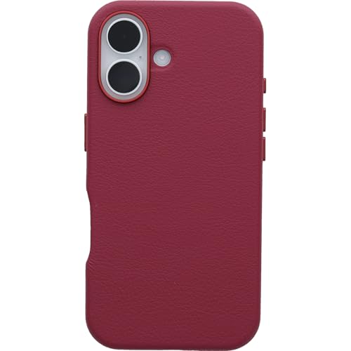 Image of OtterBox iPhone 16 Symmetry Series Cactus Leather for MagSafe - Foxberry Pink