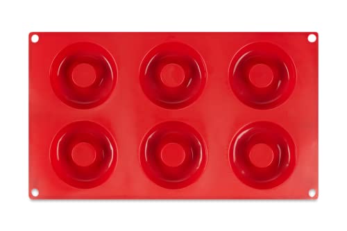 AME D'ESSENCE Savarin Shaped Silicone Baking Mold - Non-Stick, Flexible, 6-Cup Capacity (2.1 oz), Reusable and Food-Grade - Perfect for Savarins, Bundt Cakes, and More!