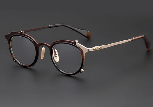 Image of JOLLYNOVA Wren Desiger Titanium Acetate Prescription Glasses Frame，Personalized Eyeglasses with Blue Light Lenses