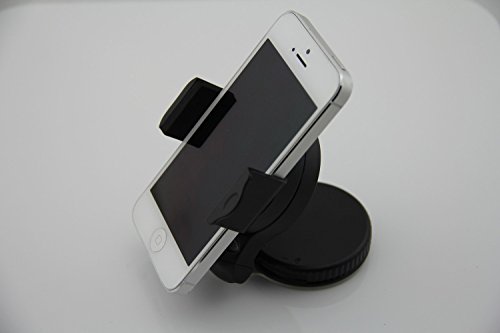 Zeimax Car Vehicle Windshield Suction cup mount Rotating Holder for iPhone 5 (White) (Mount)