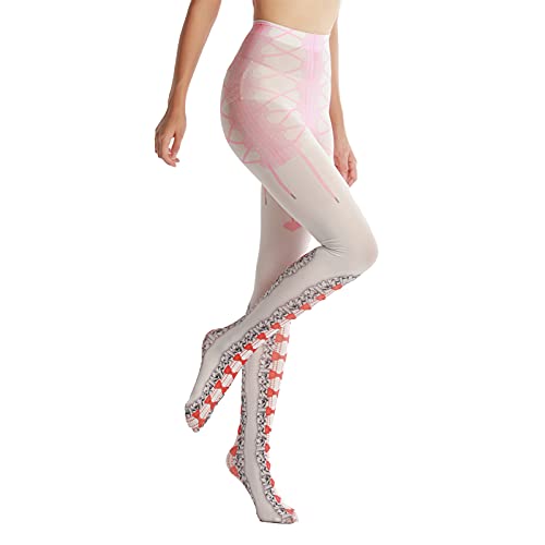 Image of Sahabowi Women Tights, Opaque High Waist Pantyhose, Vintage Control Top Stockings