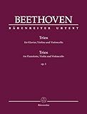 Trios für Klavier, Violine und Violoncello op. 1 - Herausgeber: Jonathan Del Mar Ludwig van Beethoven 
