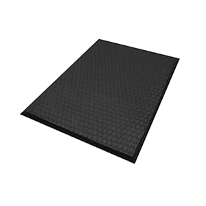 Hudson Exchange (4’x6′) MaxCush Anti-Fatigue Comfort Industrial Ergonomic Mat Black