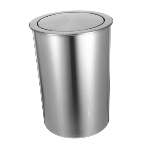 Sosoport Cubo Basura Empotrado de Acero Inoxidable con Tapa para Encimera de Cocina Diseño Compacto y Elegante Integrado para Orden y Estilo el Hogar