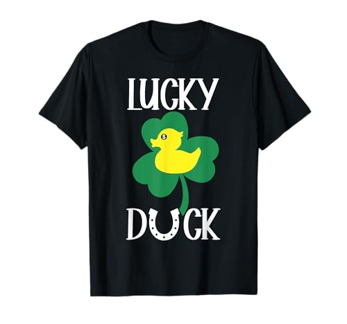 Lucky Ducks St Patricks Day Irish Shamrock One Lucky Ducks Camiseta