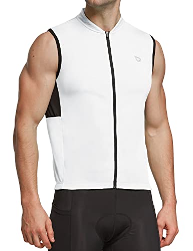 BALEAF Men's Sleeveless Cycling Jersey Road Bike Shirt Bicycle Biking Tank Tops Full Zip Pockets SPF UPF50+ - Image 3