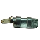Custom Leather Knife Sheath Fits Rat 4 and ESEE 4, Leather Fixed Blade Knife Holder, Dyed Black