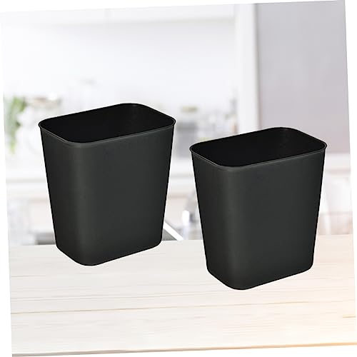 Caneca de basura cuadrada Happyyami de plástico sin tapa 2 piezas miniatura 3