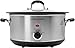 Price comparison product image Andrew James 3.5L Slow Cooker, Removeable Easy Clean Ceramic Crock Pot Bowl, 3 Temperature Settings, Energy Efficient, Tempered Glass Lid, Cool Touch Handles & Non-Slip Feet (Stainless Steel)