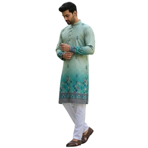 Image of Men's Traditional Kurta for Men | Ethnic Wear Kurta for Festive, Wedding & Casual Occasion | Stylish Regular Fit Kurta for Men