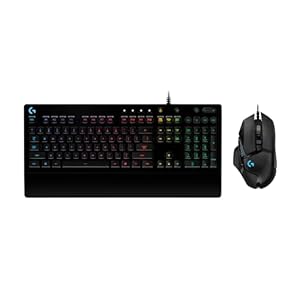 Souris de Jeu Filaire Logitech G502 HERO avec Clavier Gaming Rétroéclairé G213 Prodigy