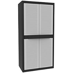 Terry, Jumbo Cab 2900 Qblack, Armario 2 Puertas, 3 Estantes Internos. 89,7x53,7x180 cm