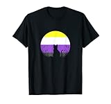 Photo Gallery lgbt bandiera non binaria gatto luna genderqueer enby maglietta Photo Gallery lgbt bandiera non binaria gatto luna genderqueer enby maglietta