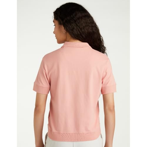 Image of U.S. Polo ASSN. Women's Cotton Solid Loose Fit Polo Shirt