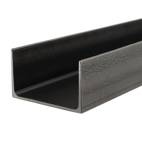 Rocaris C Channnel Steel A36 Hot Rolled U-Shape Steel Bar Size Channel 1.85 Depth x 1.2 Flange Width x 0.1 Web Thickness 12 Cut Length