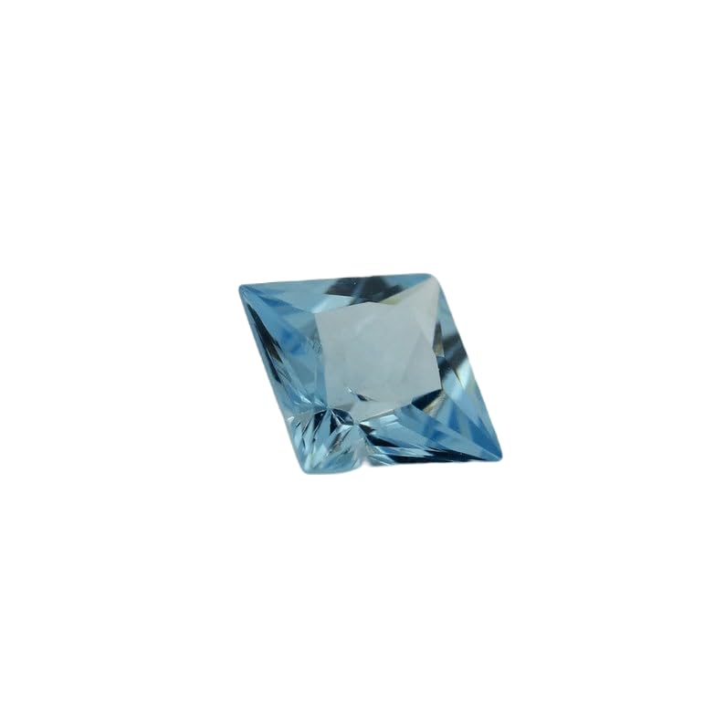 Aigue-marine naturelle Asscher 4x4mm pour création de bijoux d'exception