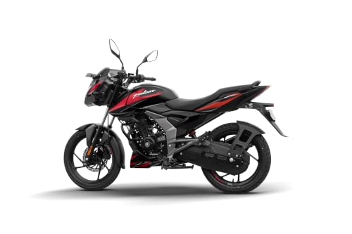 Image of Bajaj Pulsar 125 Single Seat Ebony Black Red Decal Ex-Showroom Booking