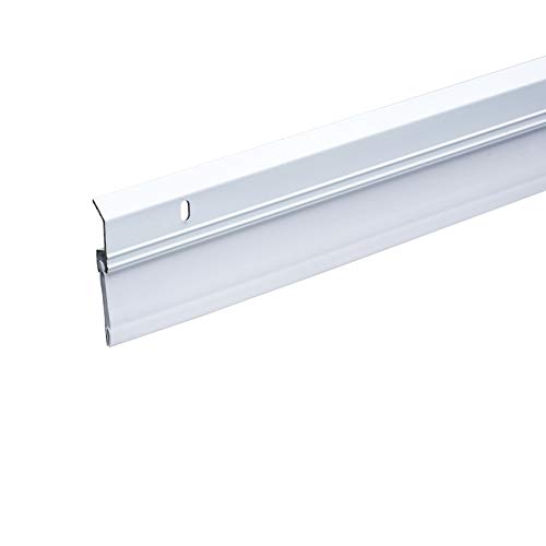 Frost King A82/36W Extra Wide Heavy Duty Alum/Vinyl Door Sweep, 2-3/8In Wide x 36In Long, White