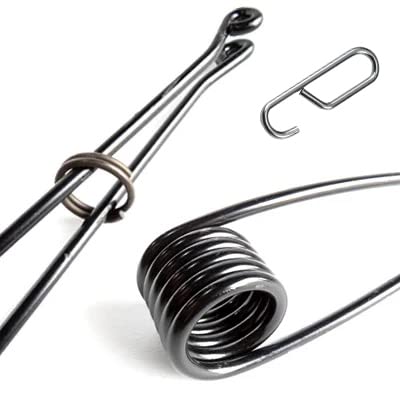 Amazon.co.jp: RH070 43cmねじりバネ（線径6mm）ステンレスフック付き 