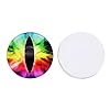 Julie Wang 20PCS 1.18inches Dragon Eyes Glass Cabochons Eye for Artist Sculpture, Fantasy Crafting, Jewelry Making, DIY Art Supplies Findings 30MM #4