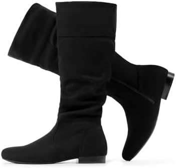 DREAM PAIRS Women's Wide Calf Knee High Pull On Fall Weather Wint...