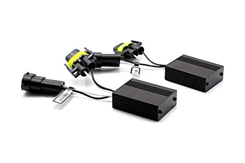 Pair of DDM Tuning LED Headlight Decoder Error Free Anti Flicker Canbus Adaptor, 1 Year Warranty (H8 / H11)-FBA