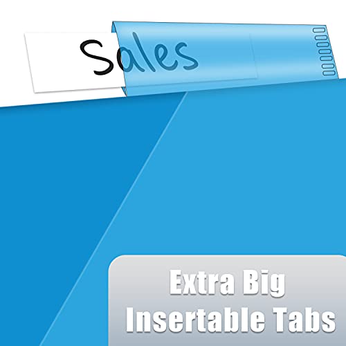 INFUN-8-Tab-Plastic-Binder-Dividers-with-Two-Pockets-3-Sets-Multicolor-Insertable-Tab-Pocket-dividers-for-3-Ring-Binders-24PCS-Tab-Dviders-Assorted-Colors