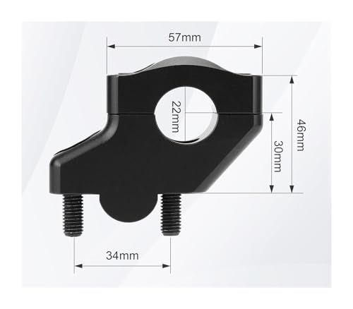 Elevadores de manillar con extensión compensada elevada barra 22mm para manillar de moto 3