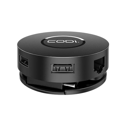 Estación de acoplamiento USB-C Codi A01058 de 7 puertos para PC y tableta 1